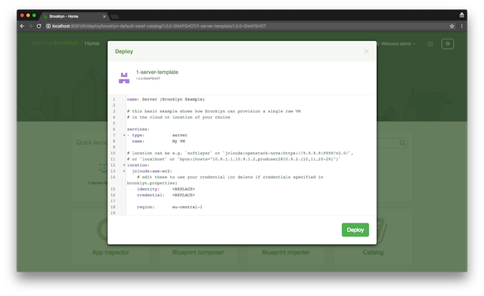 Quick Launch Template Example Quick Launch Template Example